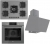 Ferre Gri Ankastre Set SS038 + QMS63CPR + D079