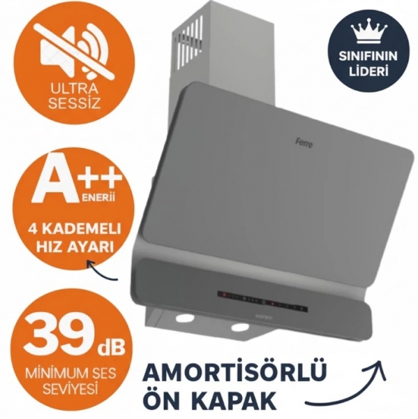 Ferre Gri Ankastre Set ED078 + QXE62CPR + D082-SA