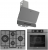 Ferre Gri Ankastre Set ED078 + QXE62CPR + D082-SA