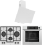 Ferre Fryart &steamart Toce Beyaz Ankastre Set LN386 + XE64CB + D078