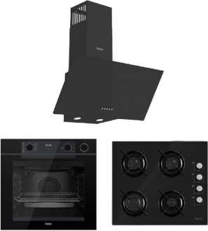 Ferre Fryart-Steam Siyah Ankastre Set S 2140 + QEP64CS + D086