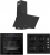 Ferre Fryart-Steam Siyah Ankastre Set S 2140 + QEP64CS + D086