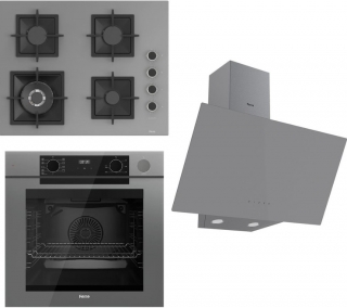 Ferre Steamart-Fryart Serisi Gri Ankastre Set SC408 WFA + QEP64CPR + D079