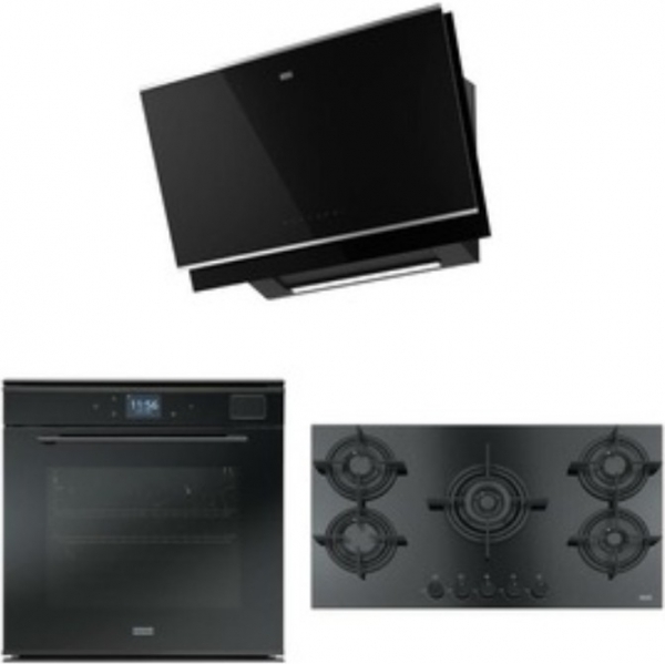 Franke Siyah Ankastre Set FHCR 905 4G TC HE BK C + FMY 99 HS XS + FMY 907 FM BK