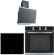 Franke Siyah Ankastre Set FRSM 604 C T XS + FSM 82 H XS + FPJ 615 V BK SS