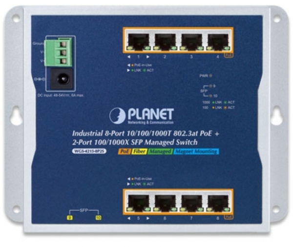 Planet PL-WGS-4215-8P2S Yönetilebilir Switch