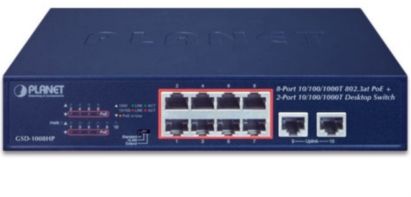 Planet PL-GSD-1008HP Switch