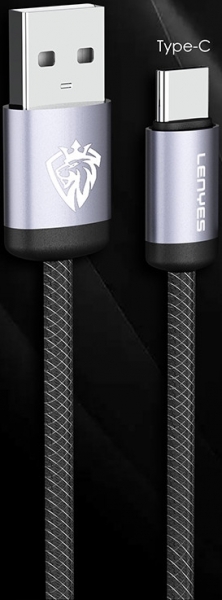 Lenyes LC537 USB-A to Type-C Şarj Kablosu