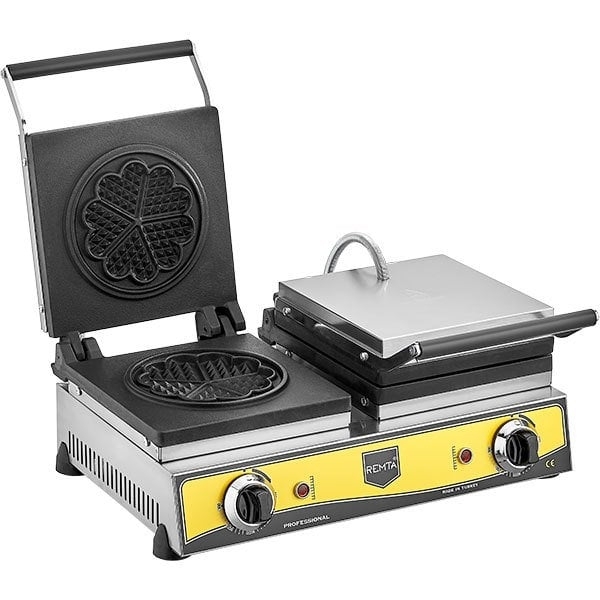 Remta Çiftli Çiçek Waffle Makinesi (16 cm)