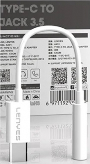 Lenyes AX91 Type-C to 3.5mm AUX Dönüştürücü
