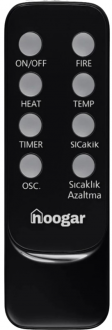 Hoogar German HG-BLKO 2000W Fanlı
