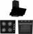 Alveus Siyah Ecoplus 3Lü Ankastre Set A10 + AF-860 + AD07