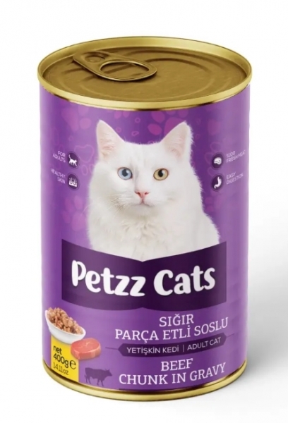 Petzz Cats Sığır Etli Yetişkin 400 gr Kedi Maması