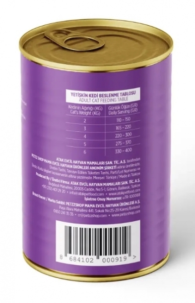 Petzz Cats Sığır Etli Yetişkin 400 gr Kedi Maması