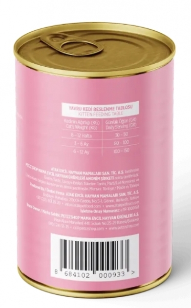 Petzz Cats Tavuk Etli Yavru 400 gr Kedi Maması