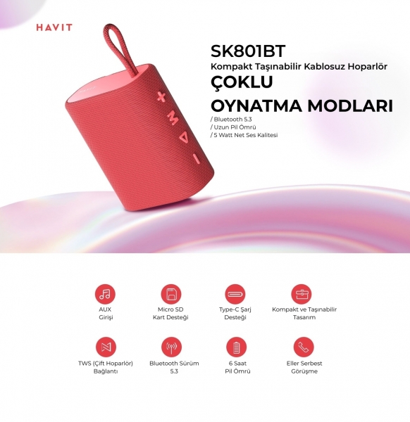 Havit SK801BT Bluetooth Hoparlör