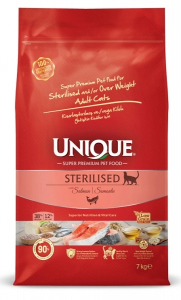 Unique Somonlu Kısırlaştırılmış Yetişkin 7 kg Kedi Maması (7 kg)