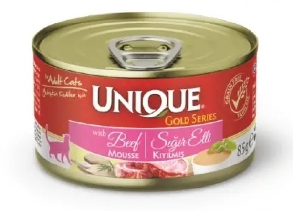 Unique Gold Sığır Etli Yetişkin 85 gr Kedi Maması