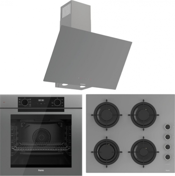 Ferre Fryart Artline Gri Ankastre Set CS208-FA + QEP63CPR + D079-SA