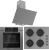 Ferre Fryart Artline Gri Ankastre Set CS208-FA + QEP63CPR + D079-SA