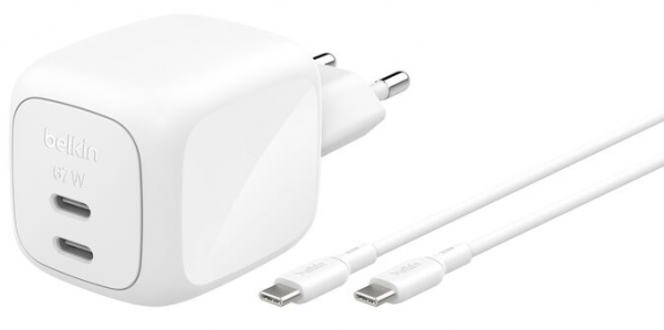 Belkin WCH020KQ2MWH-B6 67W Şarj Aleti (USB Type-C)
