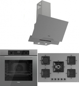 Ferre Icon Plus 75 Serisi 3lü Cam Ankastre Set SS038 + QBL63CPR + D065-SA