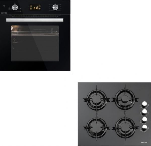 Kumtel 18-23 İkili Siyah Cam Ankastre Set KO-40 TSHDF + A6-SF2 (DDT) +