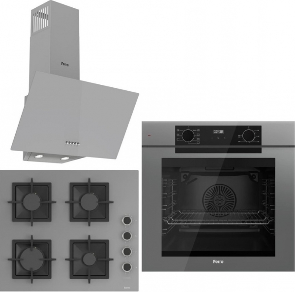 Ferre Grey FryArt Ankastre Set SC208-FA + QEP63CPR + D088