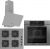 Ferre Grey FryArt Ankastre Set SC208-FA + QEP63CPR + D088