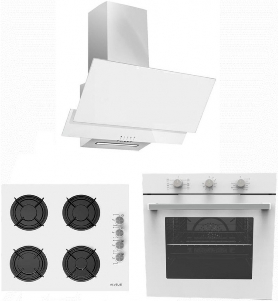 Alveus Ecoplus Beyaz Ankastre Set A10 + AF-860 + AD07