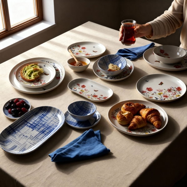 Güral Porselen Bilbao 4256 27 Parça Kahvaltı Takımı