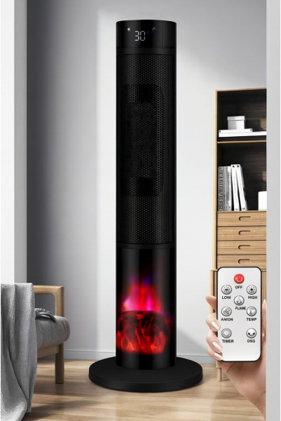 Robo Şömineli 2000W Fanlı