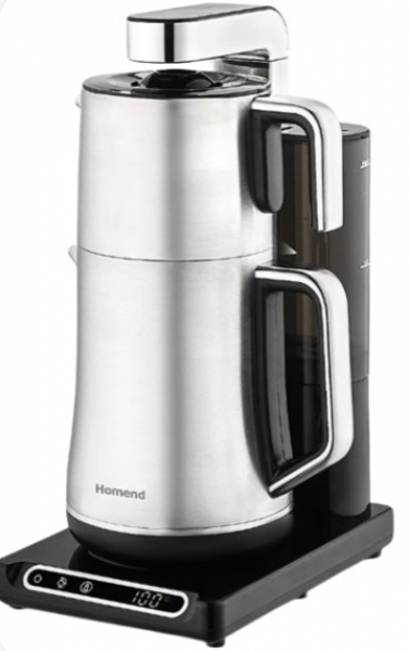 Homend Teabot 1785H Çay Makinesi (Krom / Bakır)