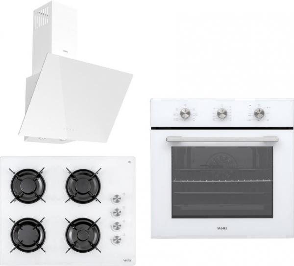 Vestel Beyaz Ankastre Set AO-65104 B + AF-5621 B + AD-63340 B