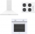 Vestel Piramit Beyaz Ankastre Set AO-65104 B + AF-5661 YB + AD-60030 B