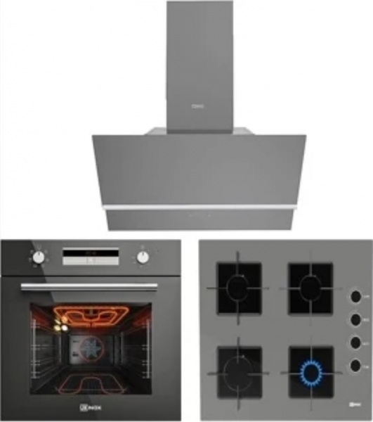 Ukinox Gri Ankastre Set Ares 60 + Smart 7800 G + Fairy