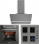 Ukinox Gri Ankastre Set Ares 60 + Smart 7800 G + Fairy