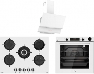 Tommatech Beyaz Ankastre Set TAO7001WG + TAF6004WSP + TDE6001WG