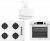 Tommatech TT200 Beyaz Ankastre Set TAO6001WG + TAF6005WS + TDE6001WG
