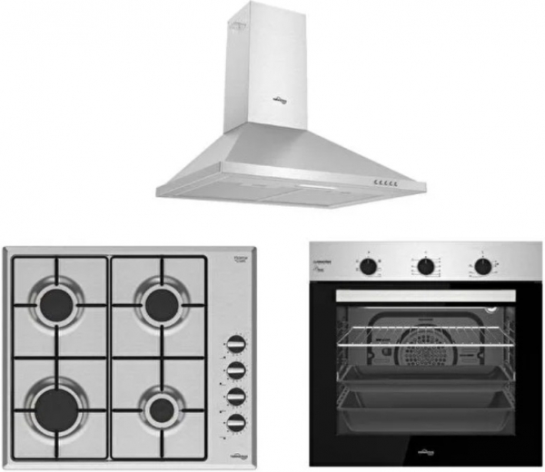 Tommatech TT100 Inox Ankastre Set TAO6007IM + TAF6006ISM + TDP6001IM
