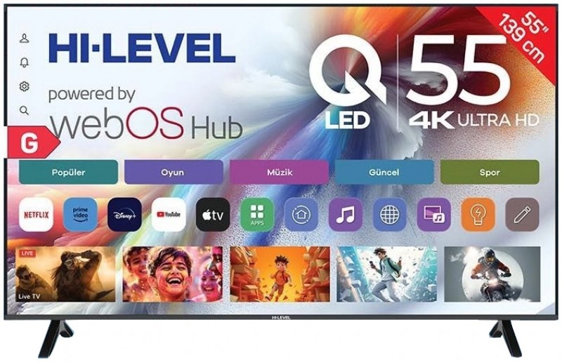 Hi-Level HL55QMN252SC-S Ultra HD (4K) TV