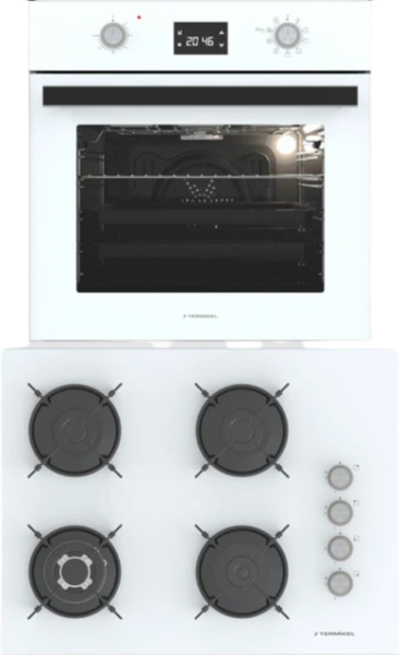 Termikel 2'li Beyaz Ankastre Set BH P7194C W + BO O6555C W +