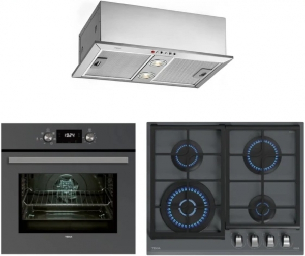 Teka Gri Set 8 Ankastre Set GZC 64320 XBC ST + HAK 625 ST + GFH-55
