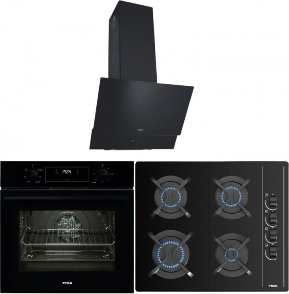 Teka Siyah Ankastre Set GBC 64002 BK + HAK 625 BK + ATV 60