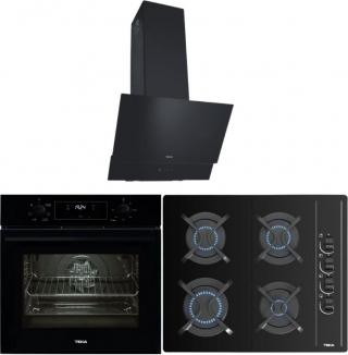 Teka Siyah Ankastre Set GBC 64002 BK + HAK 625 BK + ATV 60