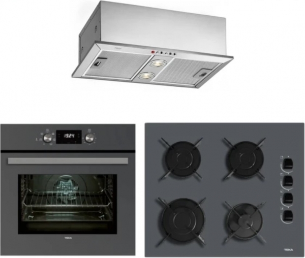 Teka Gri Set 7 Ankastre Set GBE 64002 KBC ST + HAK 625 ST + GFH-55