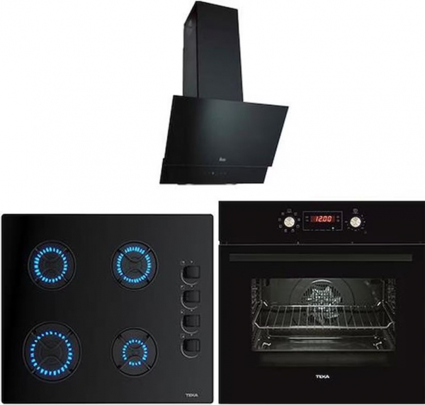 Teka Siyah Ankastre Set GBE 64002 KBC BK + HAK 629 BK + ATV 60