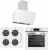 Silverline Beyaz Ankastre Set CS5700E6W01 + BO6504W01 + 3457 Soho