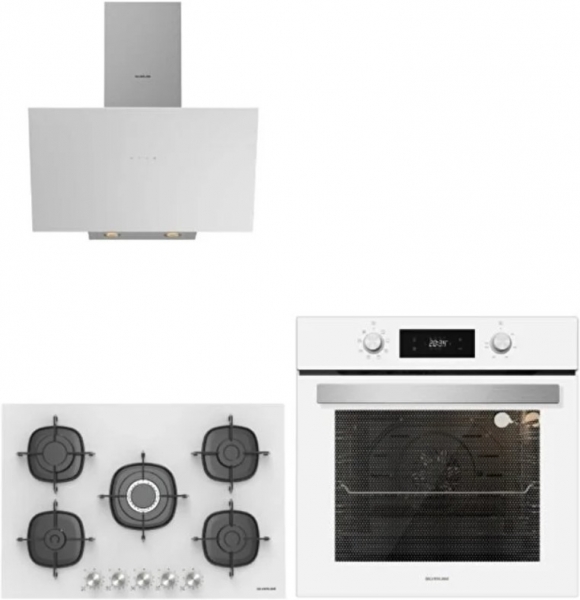 Silverline Beyaz Ankastre Set CS5622W01 + BO6504W01 + 3481