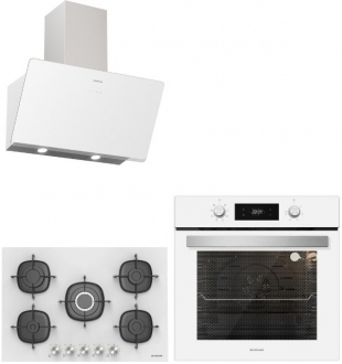 Silverlıne Beyaz Ankastre Set CS5622W01 + BO6504W01 + 3457 Soho 60